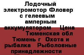 Лодочный электромотор Фловер-40 с гелеевым 100 амперным аккумулятором. › Цена ­ 11 000 - Тюменская обл., Тюмень г. Охота и рыбалка » Рыболовные принадлежности   . Тюменская обл.,Тюмень г.